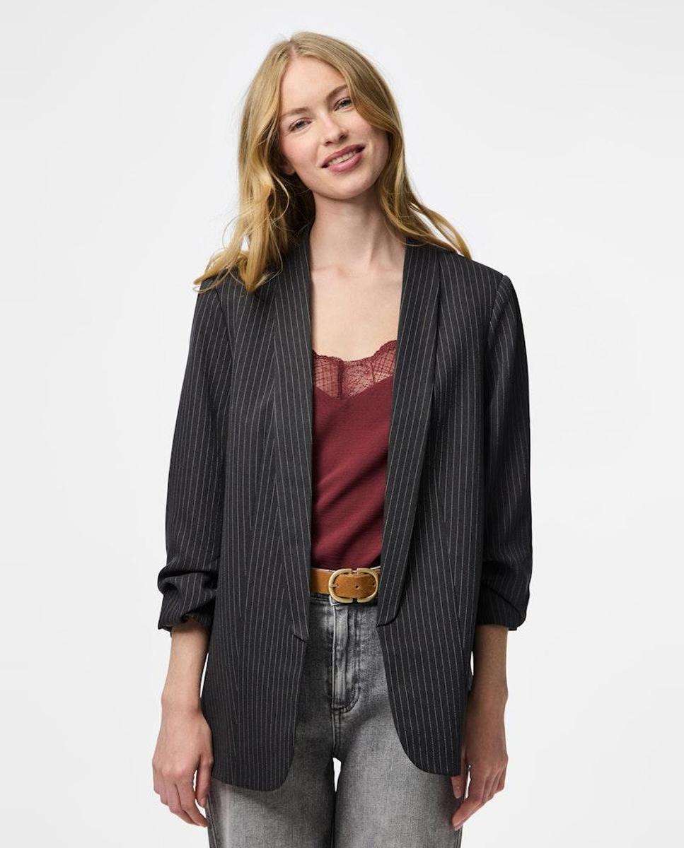 Pieces - Blazers de raya diplomática de mujer.