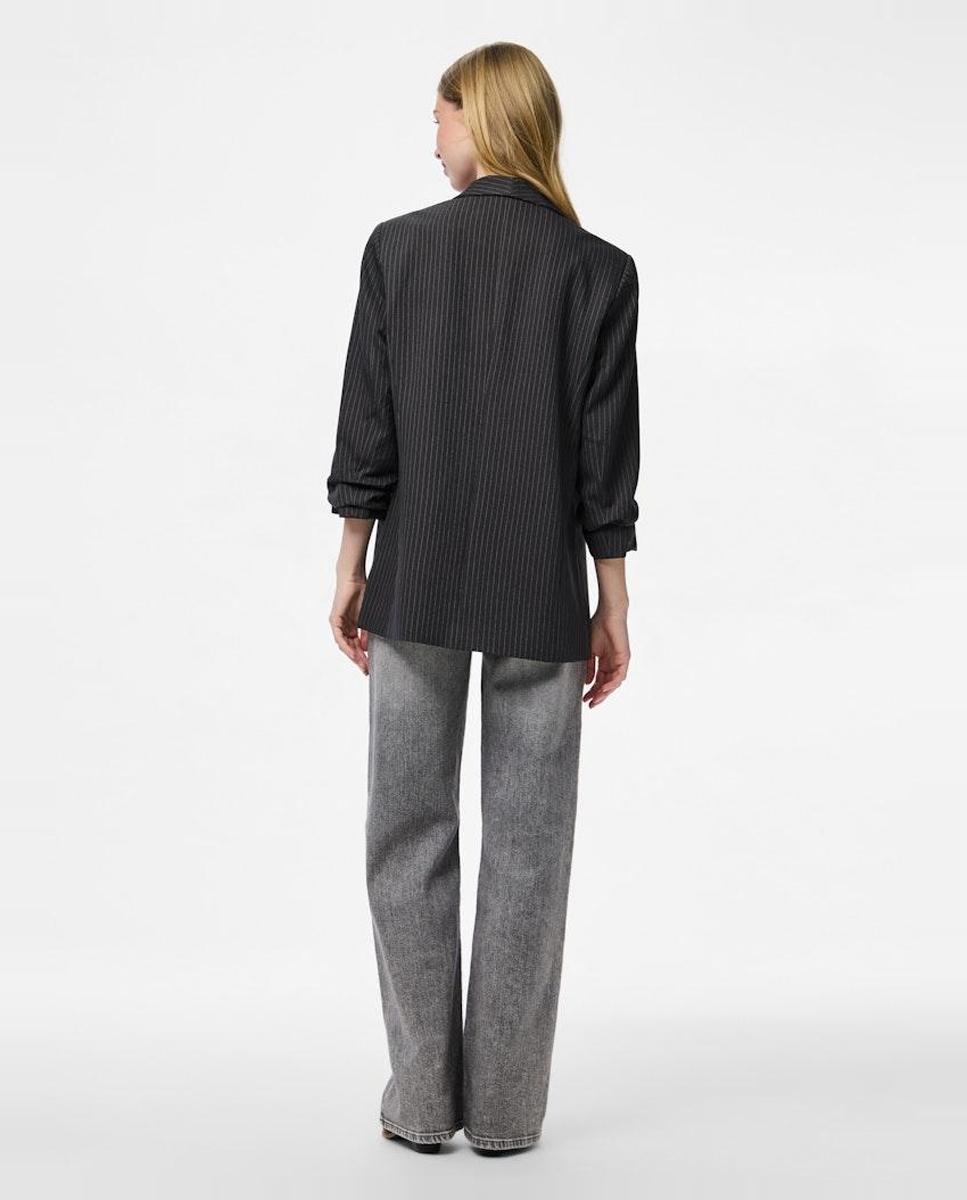 Blazers de raya diplomática de mujer - Pieces - Gris oscuro Gris oscuro-4