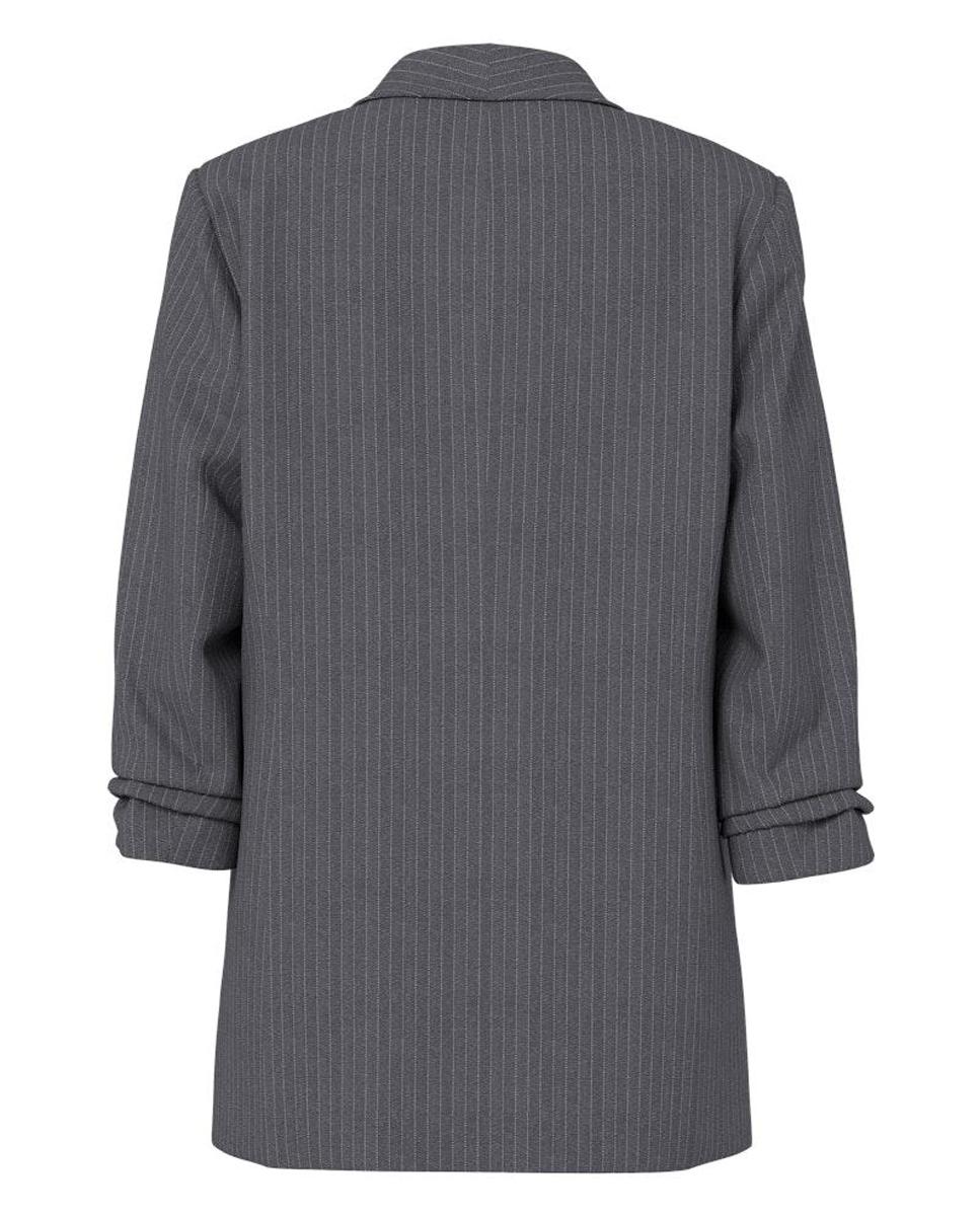 Blazers de raya diplomática de mujer - Pieces - Gris oscuro Gris oscuro-7