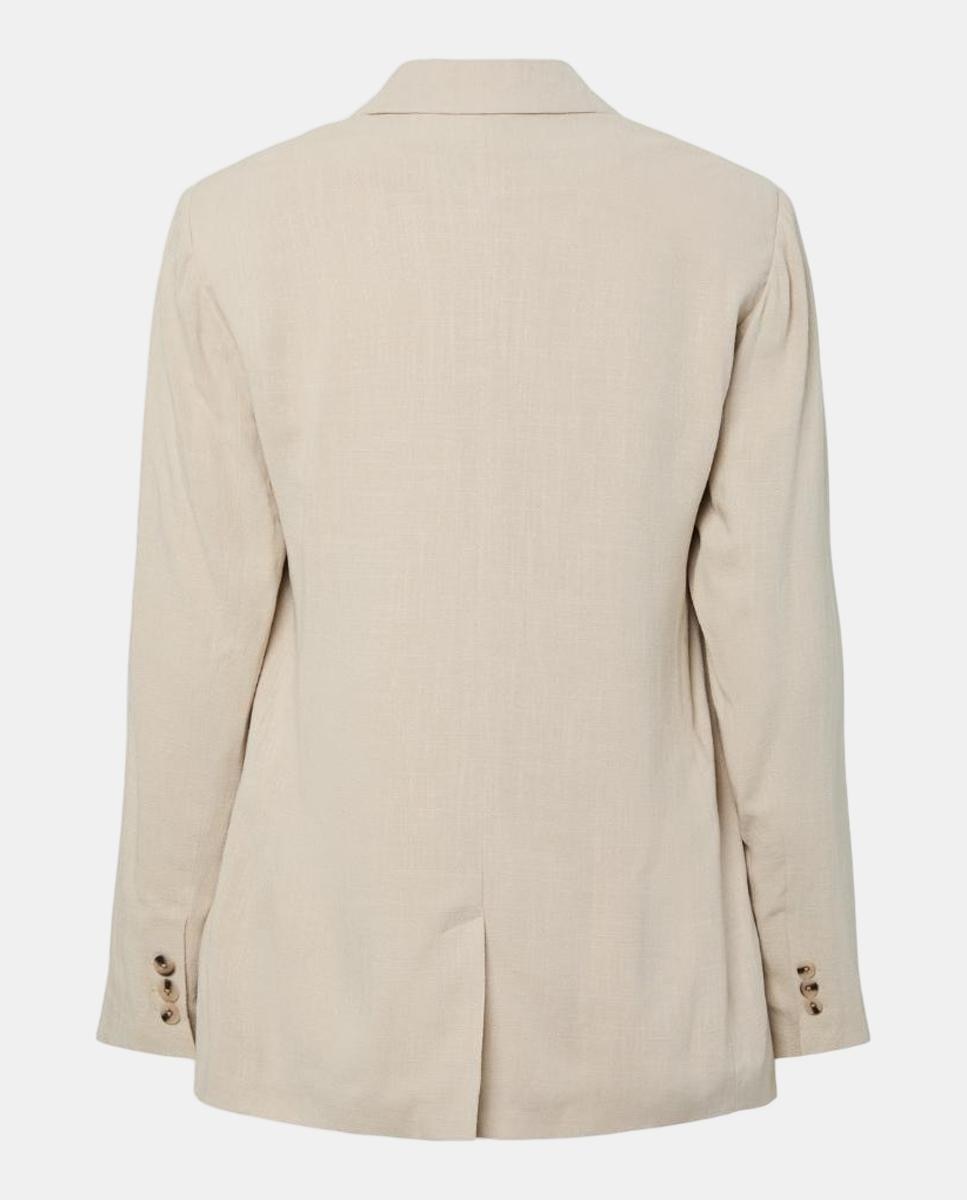 Blazer de linho Bege-7