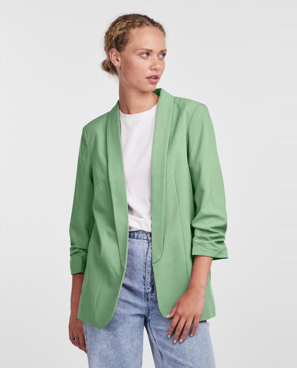 Imagem 0 de Blazer com mangas 3/4 e gola de lapela