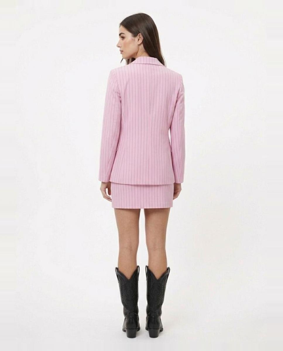 Blazer com Risca Diplomática Rosa-2