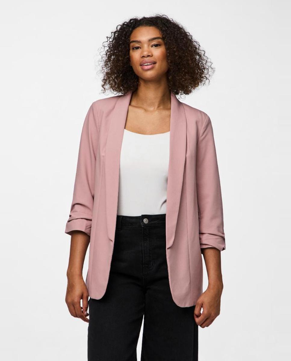 Imagem 0 de Blazer com mangas 3/4 e gola de lapela