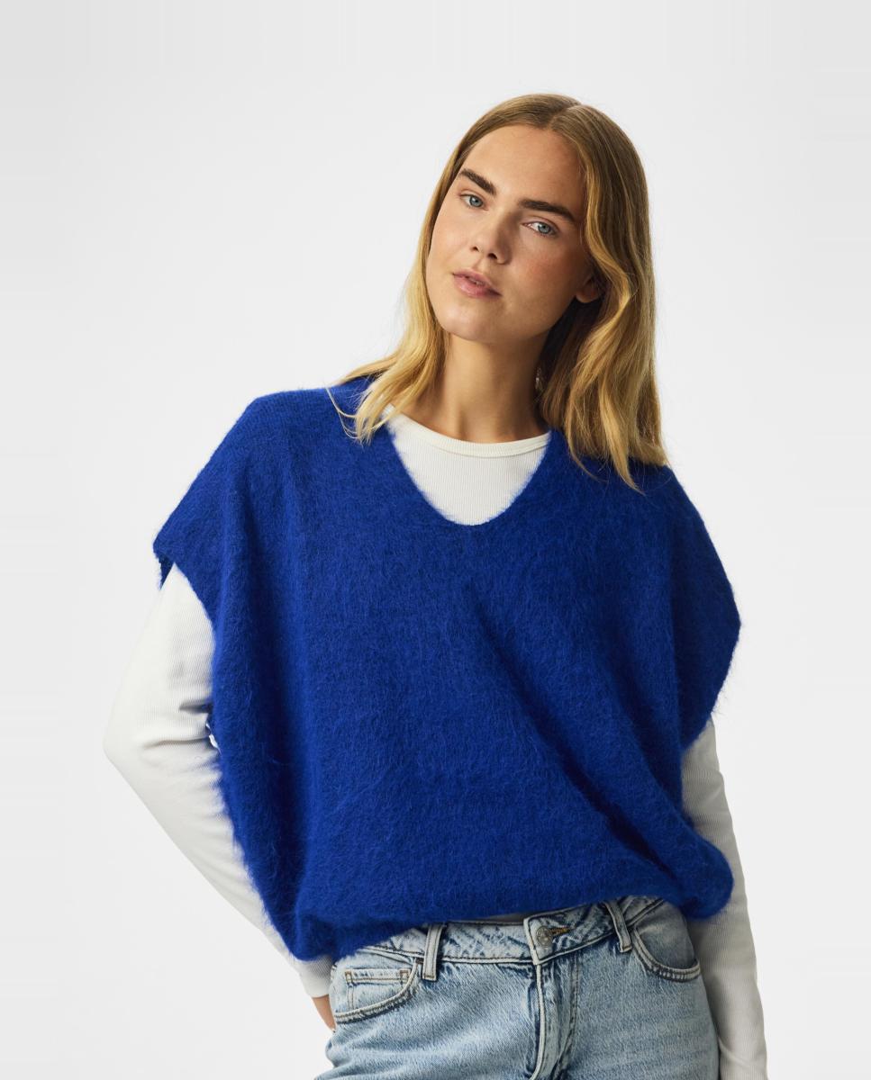 Imagen 1 de Chaleco de mujer de punto - Pieces - Azul índigo Azul índigo