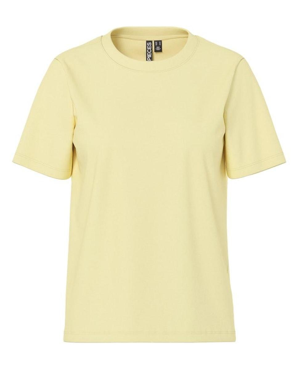 T-shirt Básica de Manga Curta Amarelo-5