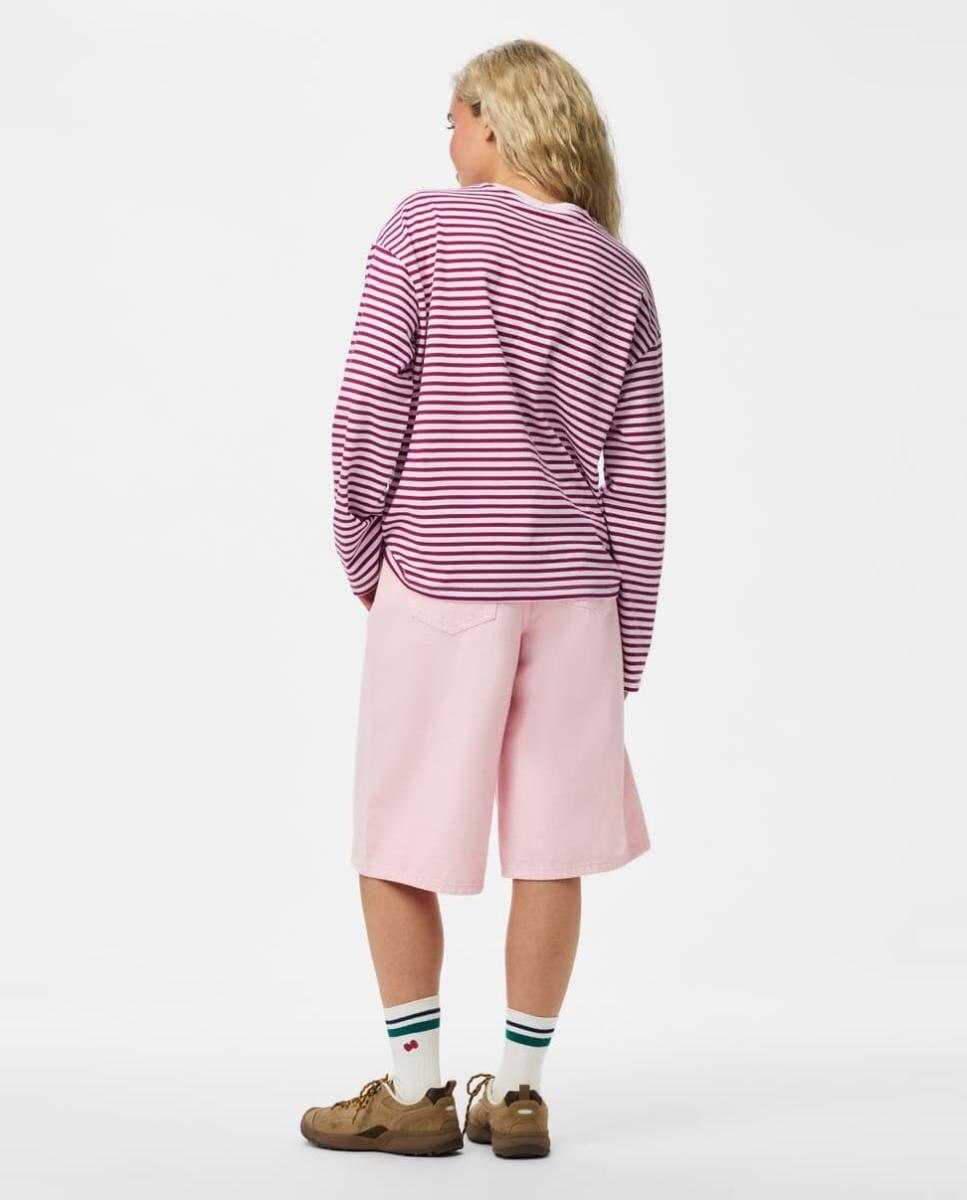 Camisola Oversize de Manga Comprida Fúcsia-2