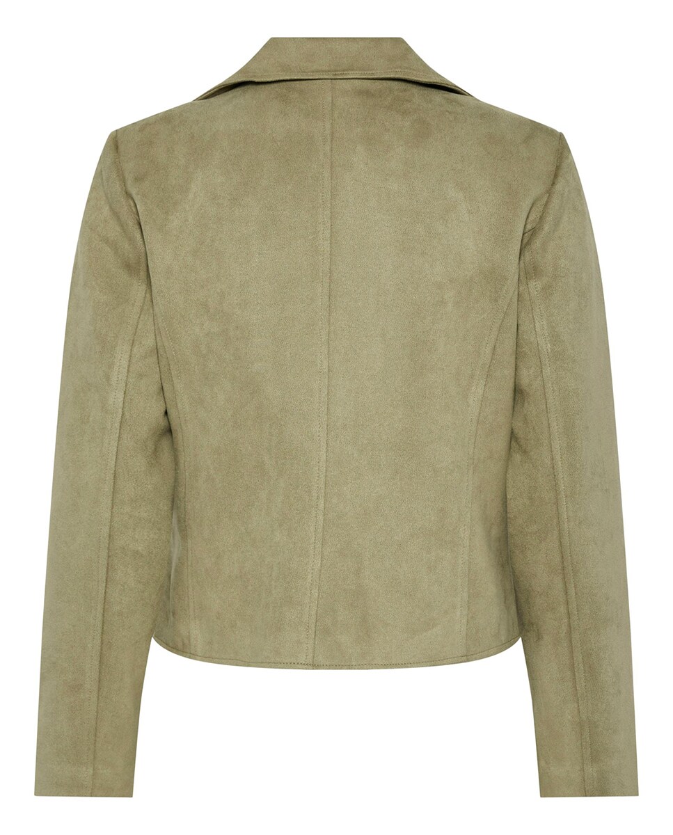Springfield Giacca Biker In Antelina Con Frange – Capospalla Donna Per Climi Freddi - 4
