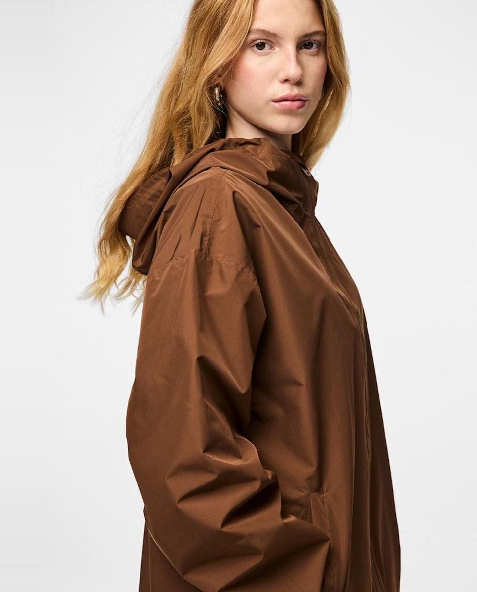 Imagen 3 de Chubasquero impermeable de mujer - Pieces - Marrón Marrón