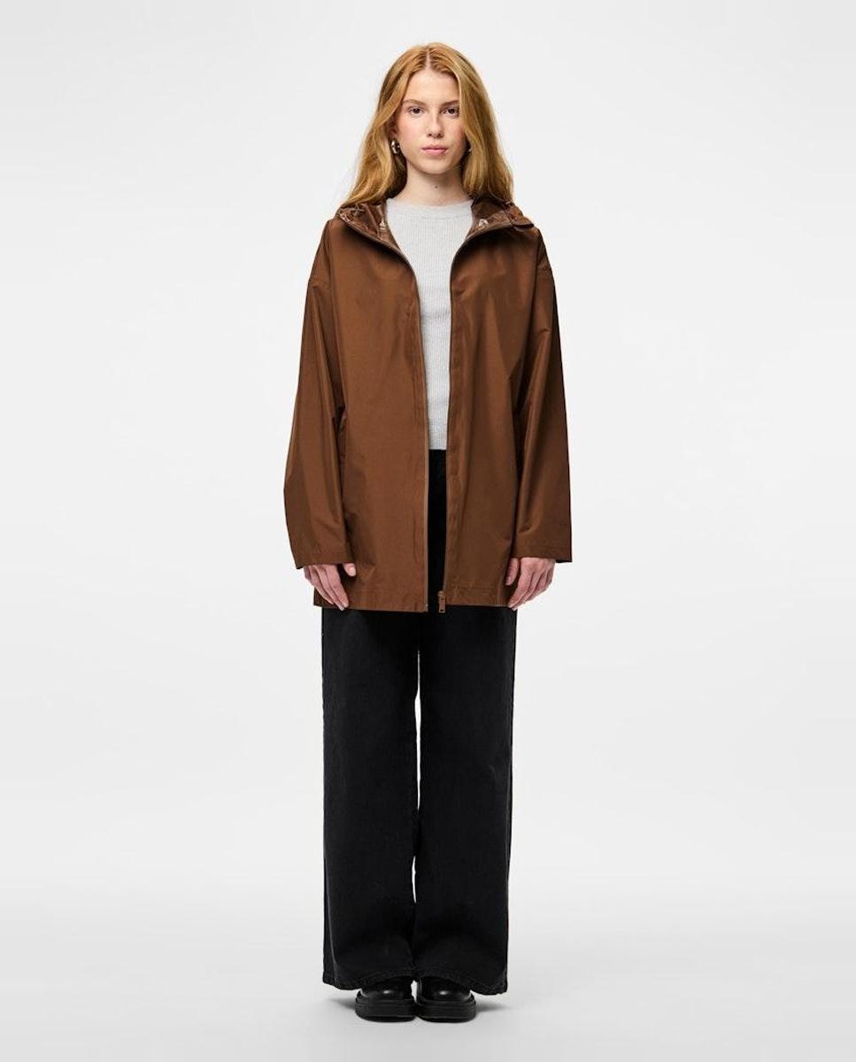 Imagen 7 de Chubasquero impermeable de mujer - Pieces - Marrón Marrón