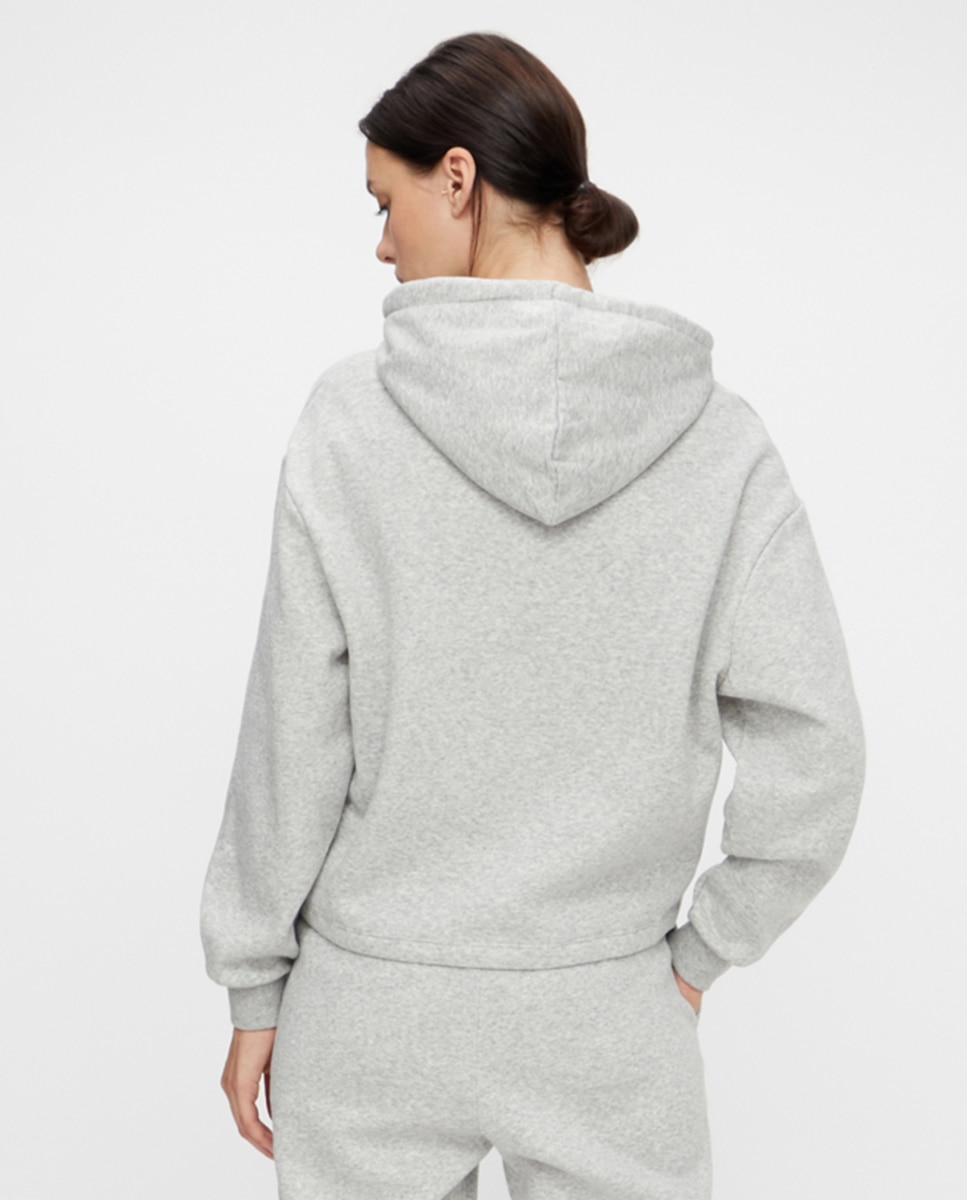 Sudadera de chándal de manga larga de mujer - Pieces - Gris Gris-2