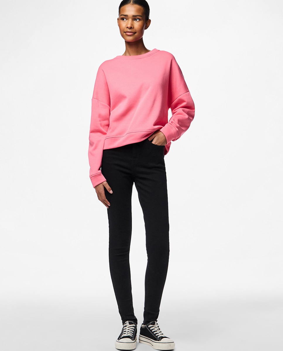 Pieces - Sudadera de mujer de manga larga.