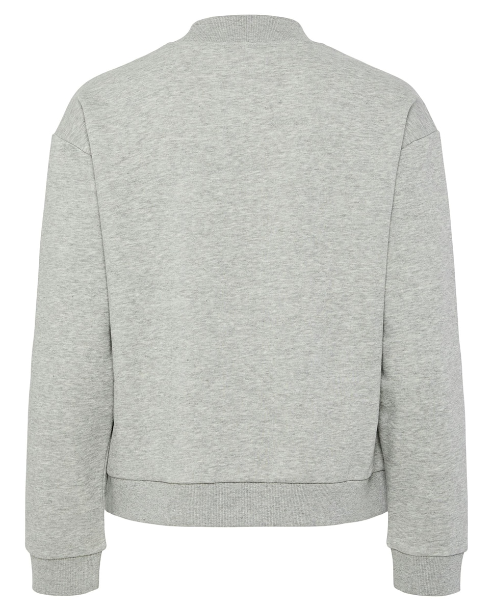 Sweatshirt com Estampado Cinzento-claro-6