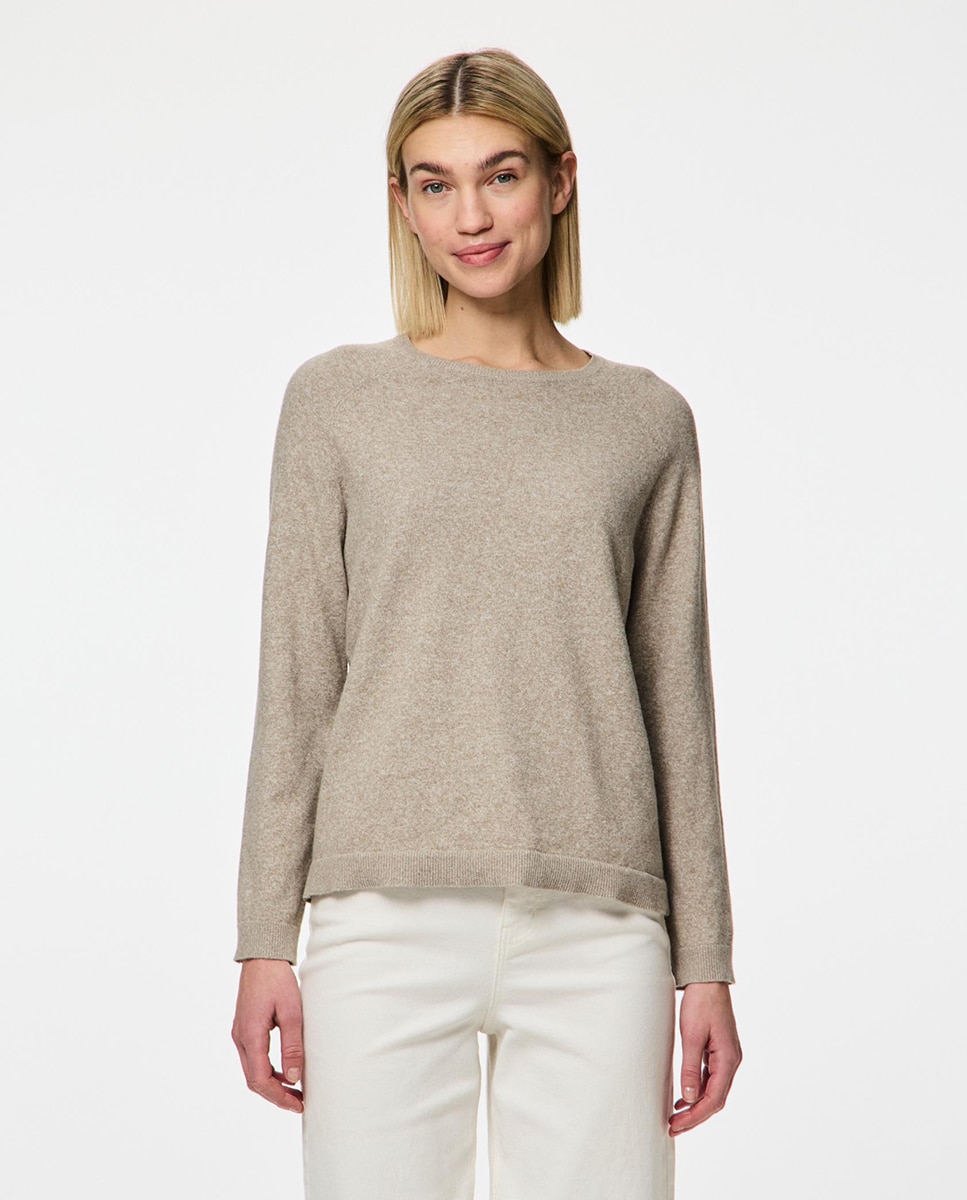 Imagem 0 de Camisola de Malha com Decote Redondo