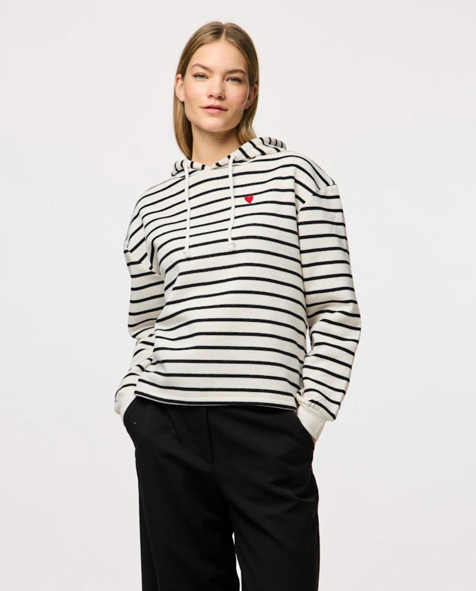 Imagem 0 de Sweatshirt de Fato de Treino com Manga Comprida às Riscas