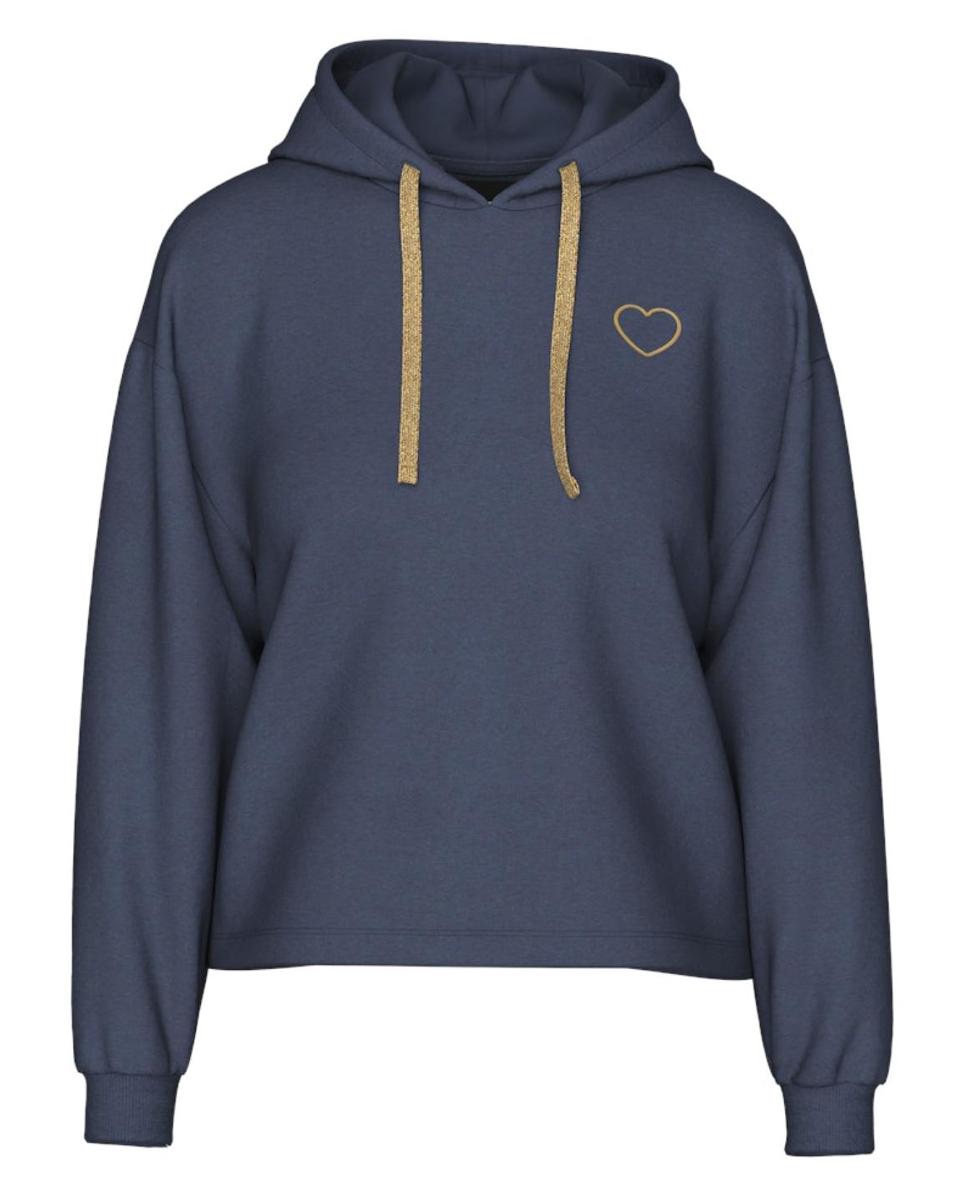 Sudadera de chándal de manga larga de mujer. - Pieces - Azul Azul-5