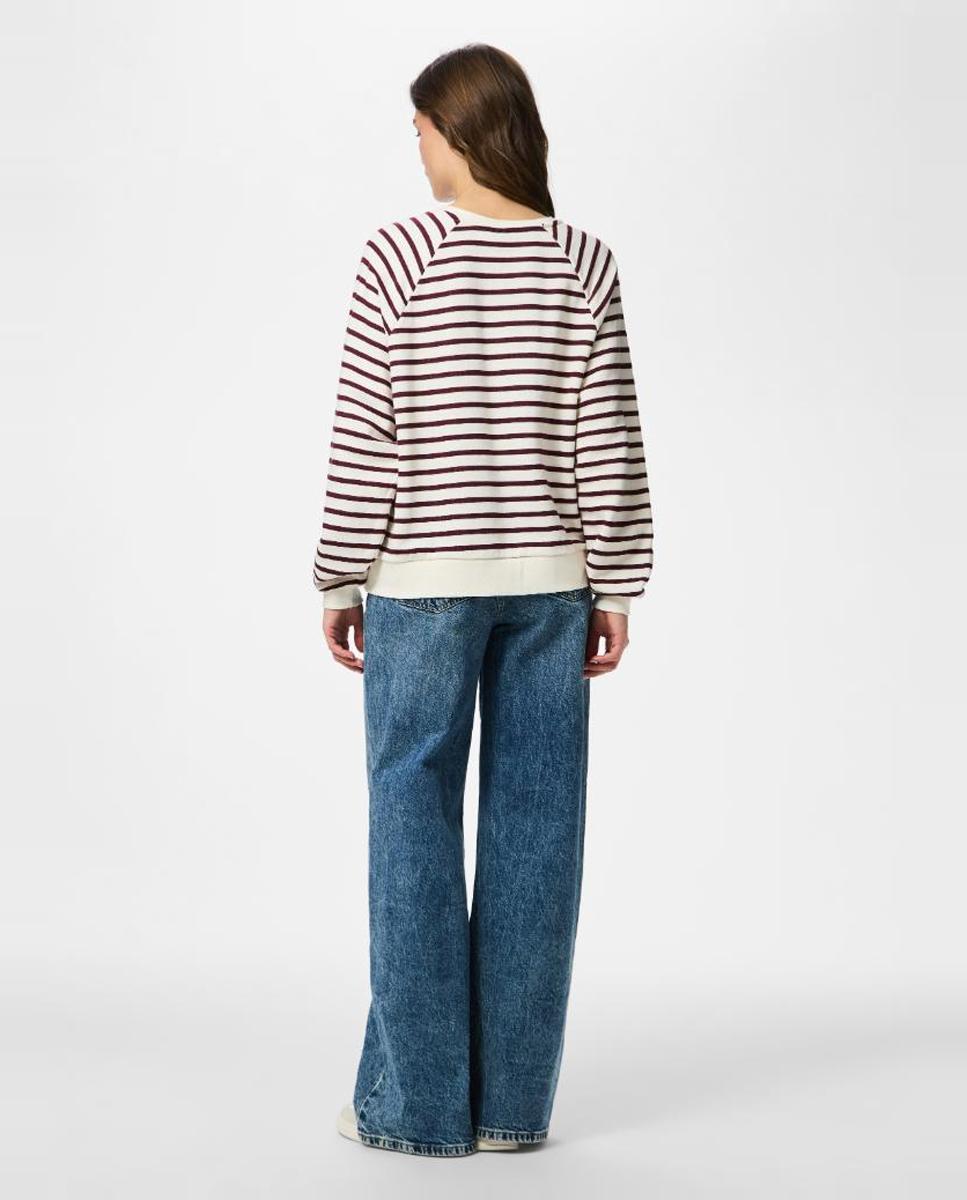 Sweatshirt Estampada com Animal Print de Leopardo Bordeaux-3