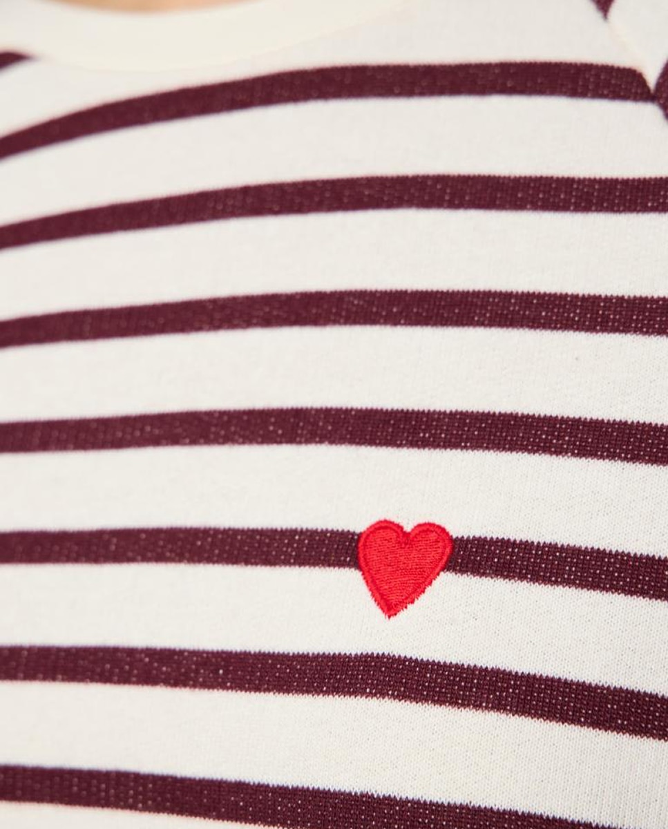 Sweatshirt Estampada com Animal Print de Leopardo Bordeaux-4