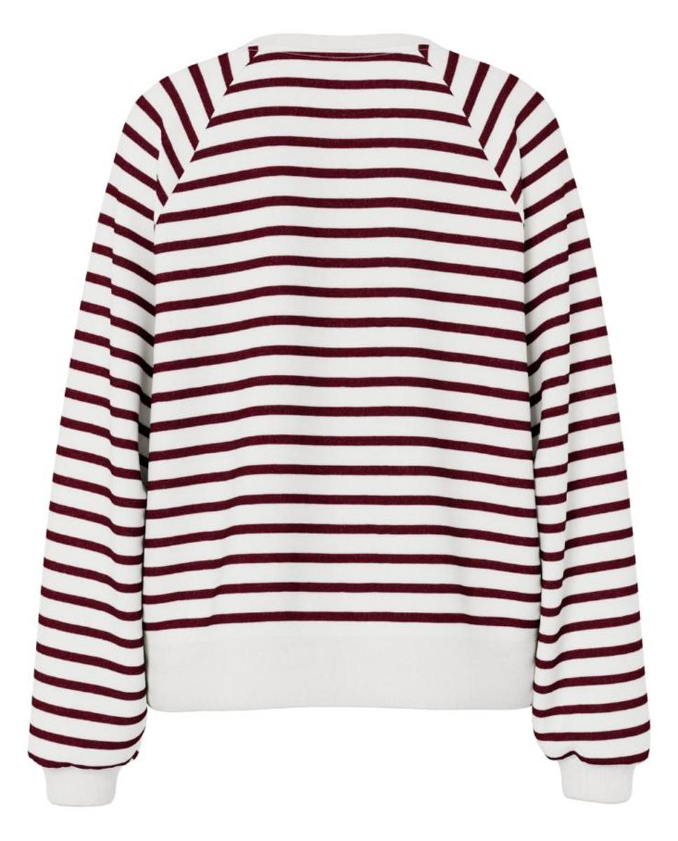 Sweatshirt Estampada com Animal Print de Leopardo Bordeaux-6