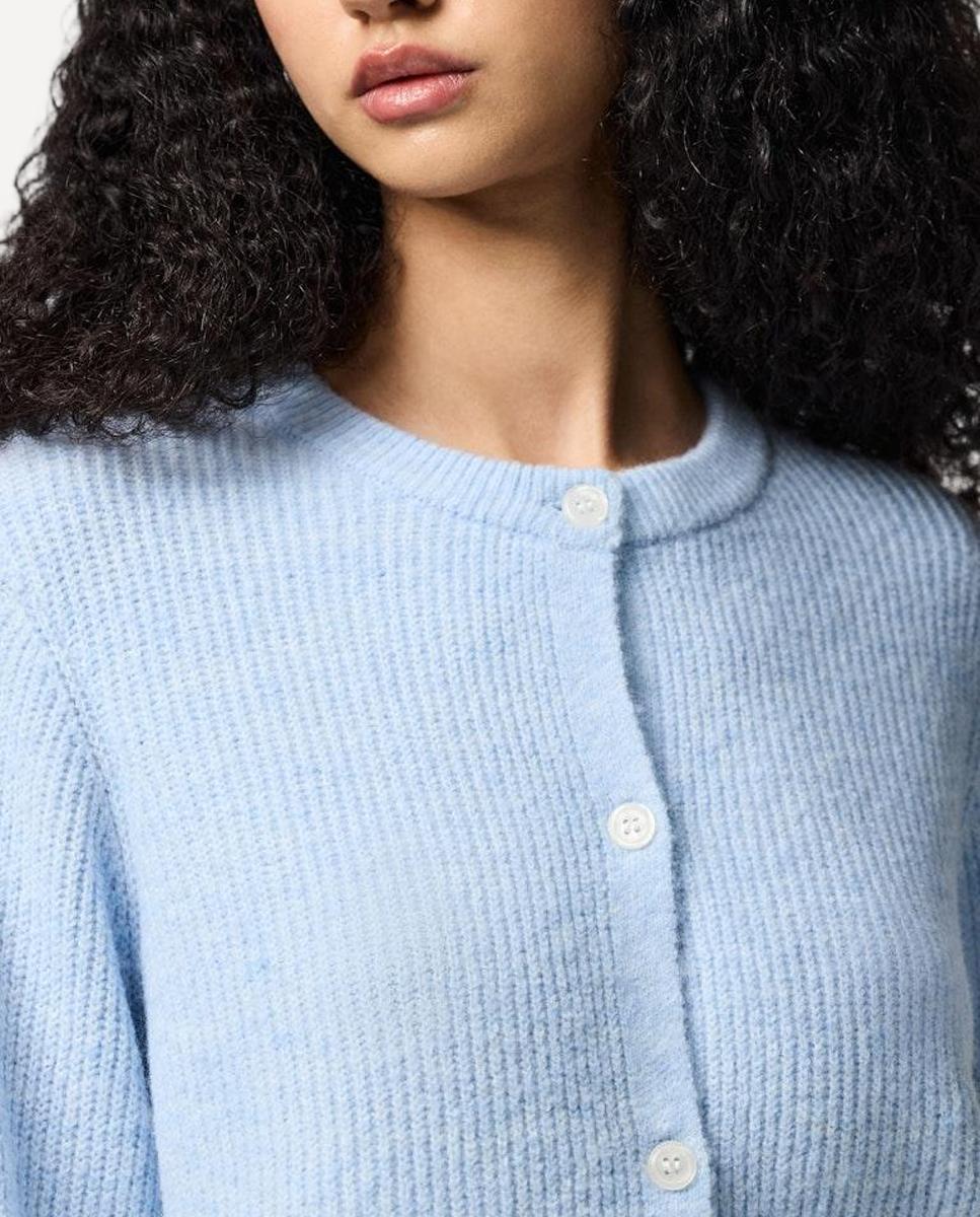 Cardigan em Bico Azul-claro-3