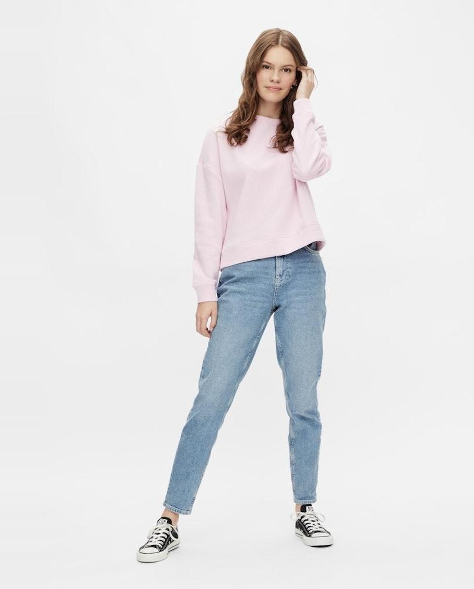 Sweatshirt de manga comprida Rosa-claro-6