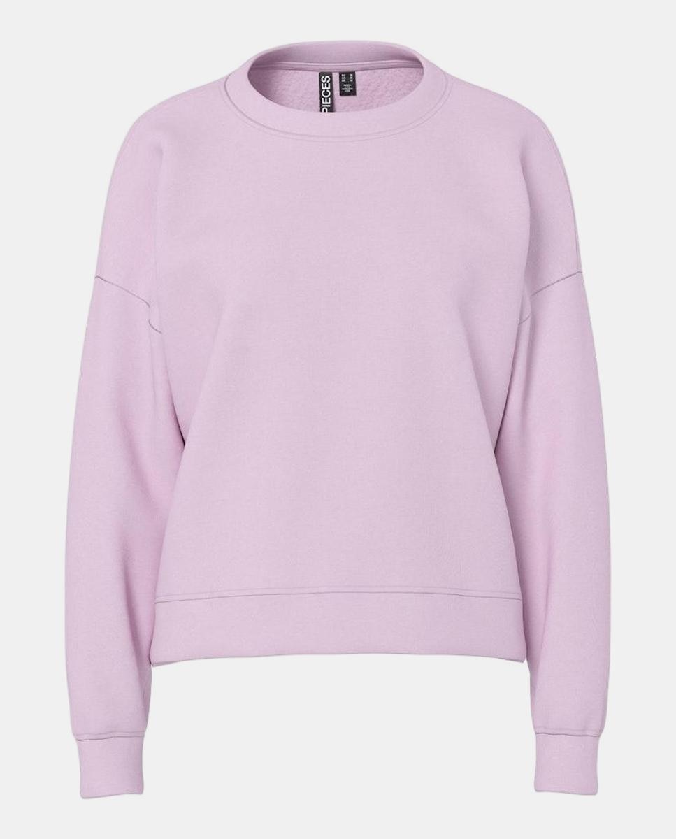 Sweatshirt de manga comprida Rosa-claro-4