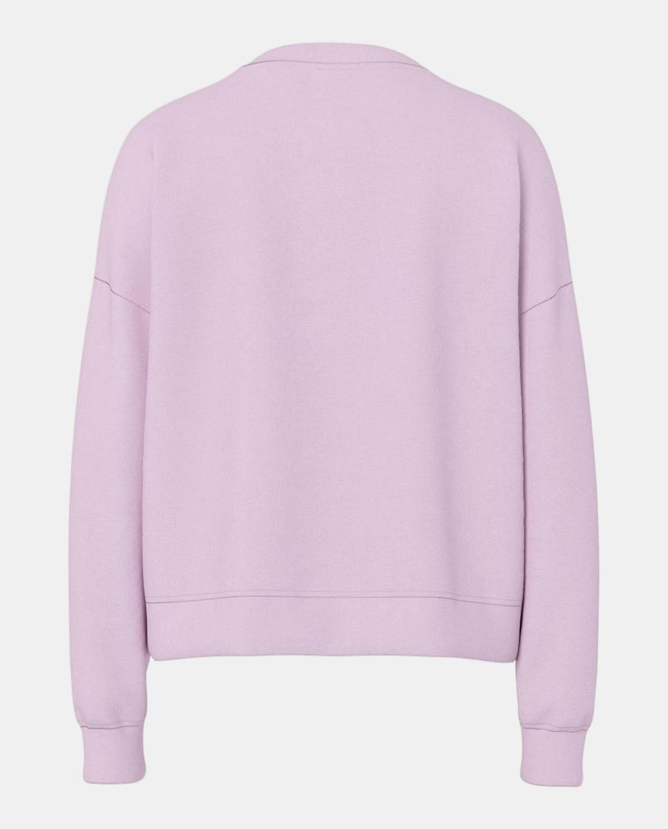 Sweatshirt de manga comprida Rosa-claro-5