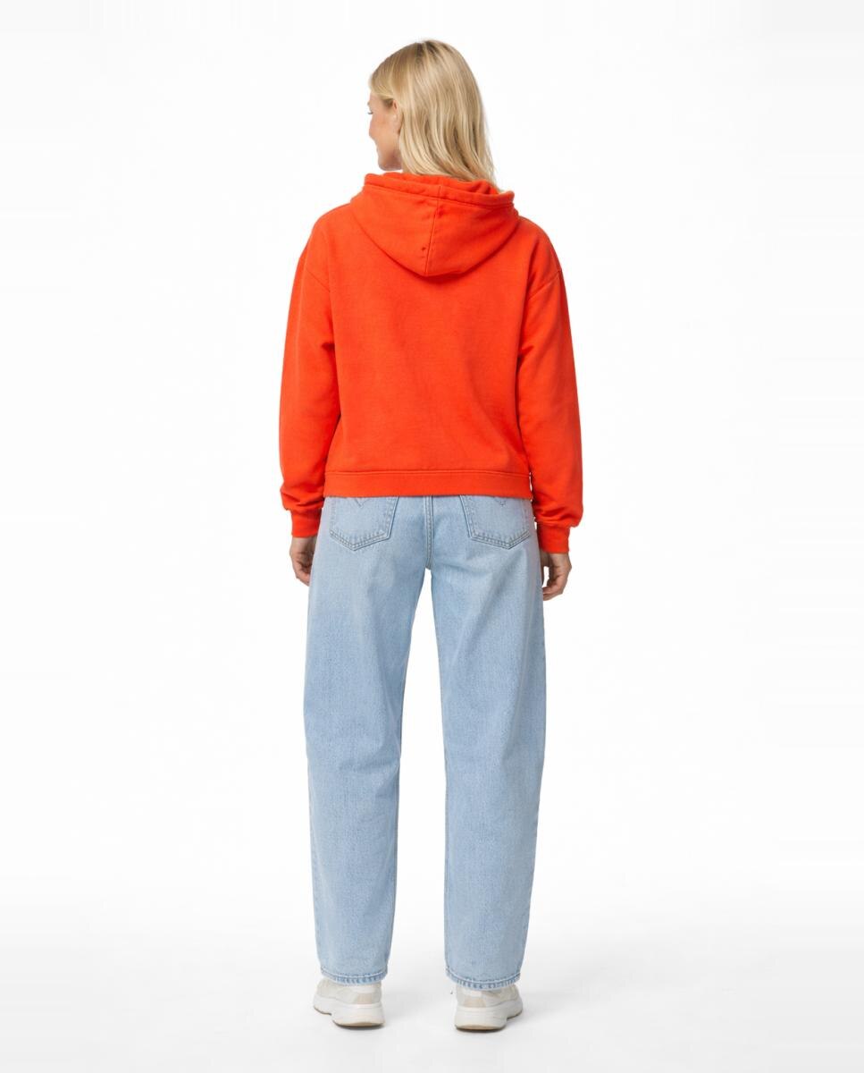 Sweatshirt com capuz Laranja-2