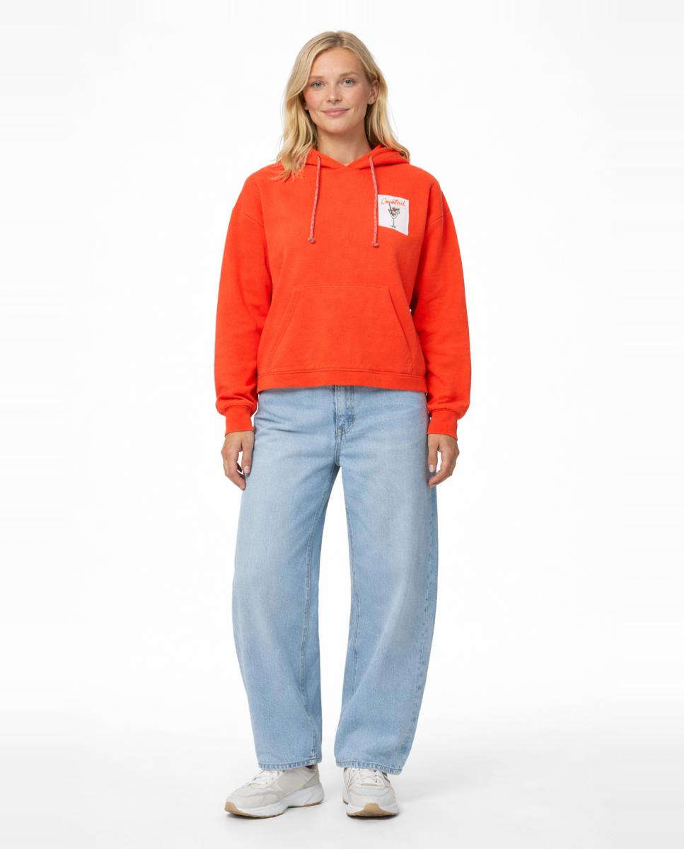 Sweatshirt com capuz Laranja-6