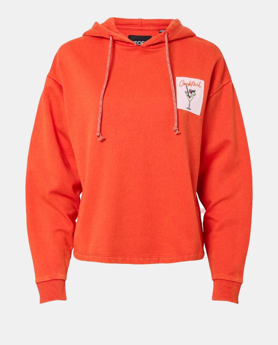 Sweatshirt com capuz Laranja-4