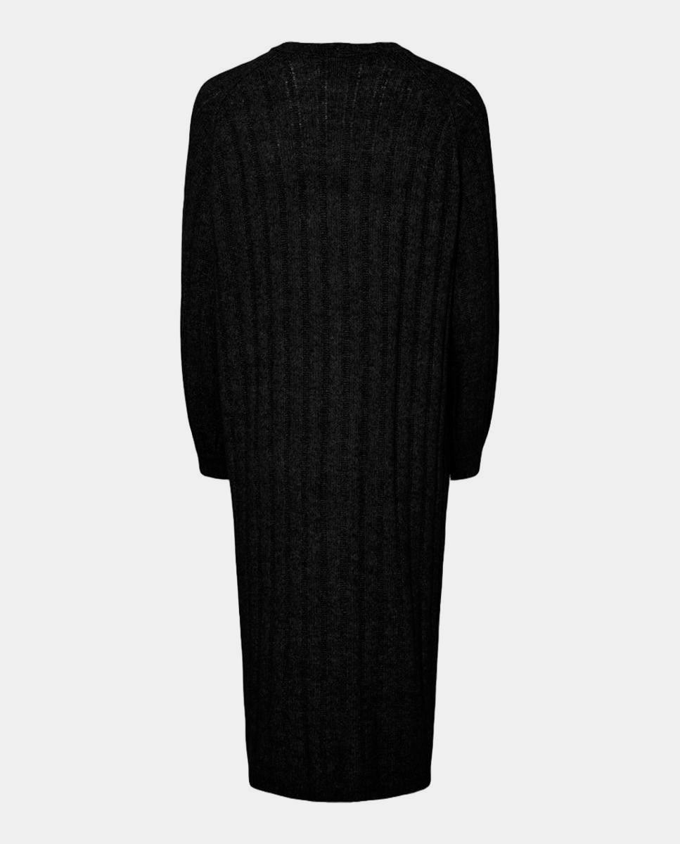 Cardigan de Malha Comprido Preto-6