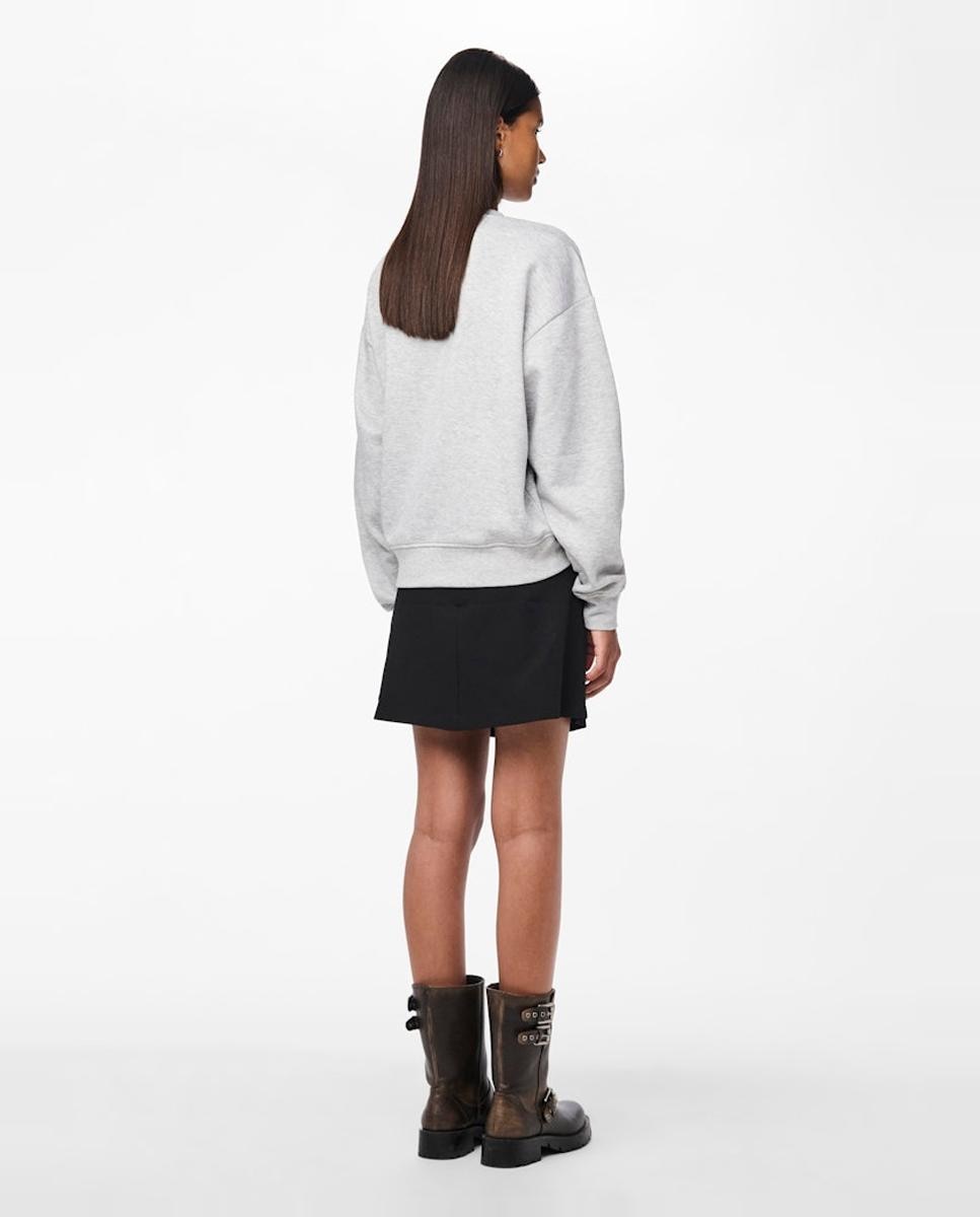 Sweatshirt Lisa com Decote Redondo Cinzento-claro-2