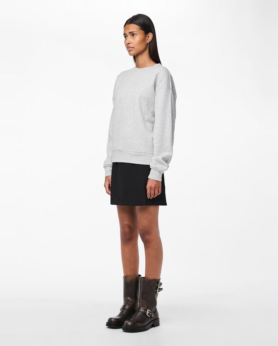 Sweatshirt Lisa com Decote Redondo Cinzento-claro-6