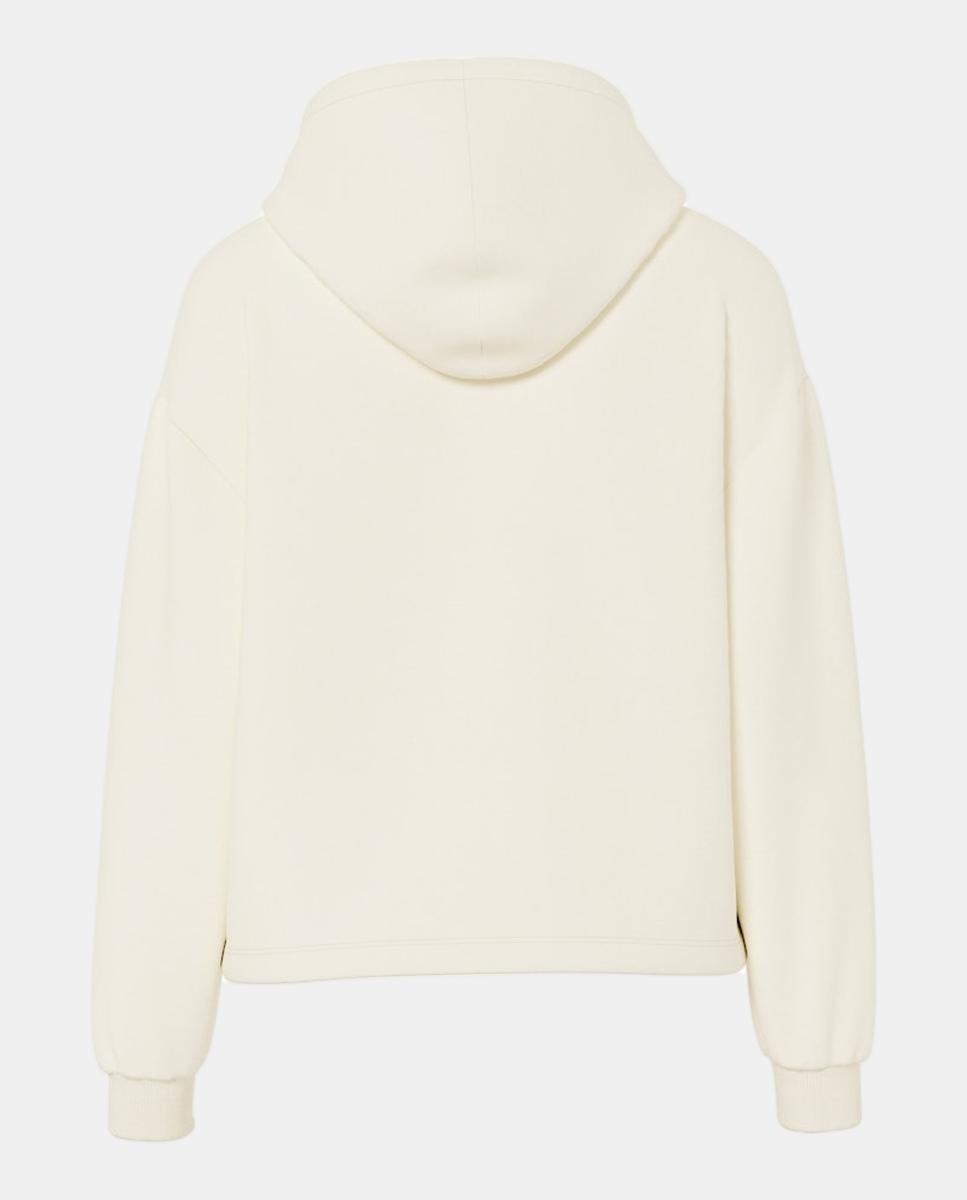 Sudadera de chándal de manga larga de mujer - Pieces - Rojo Granate Beige-7