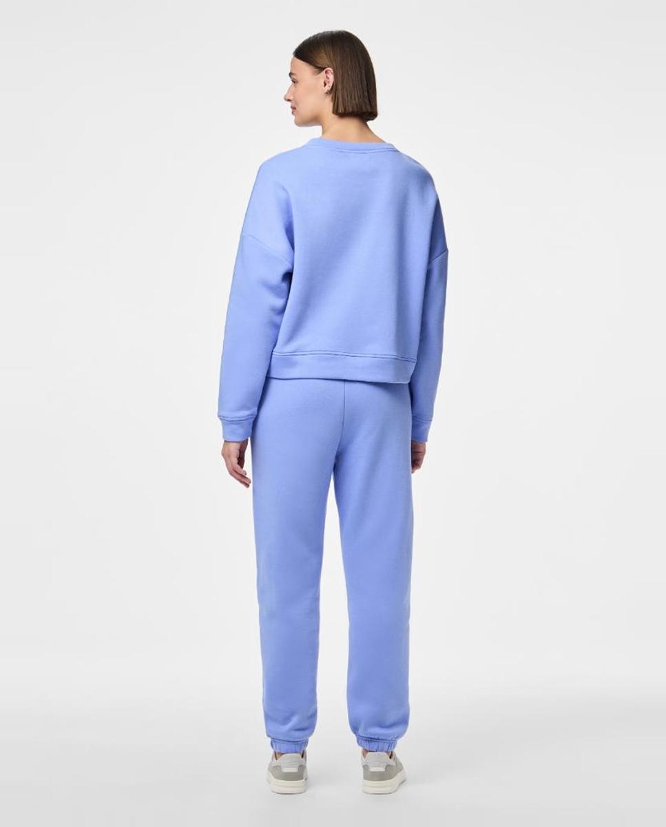 Sweatshirt de manga comprida Azul-claro-2