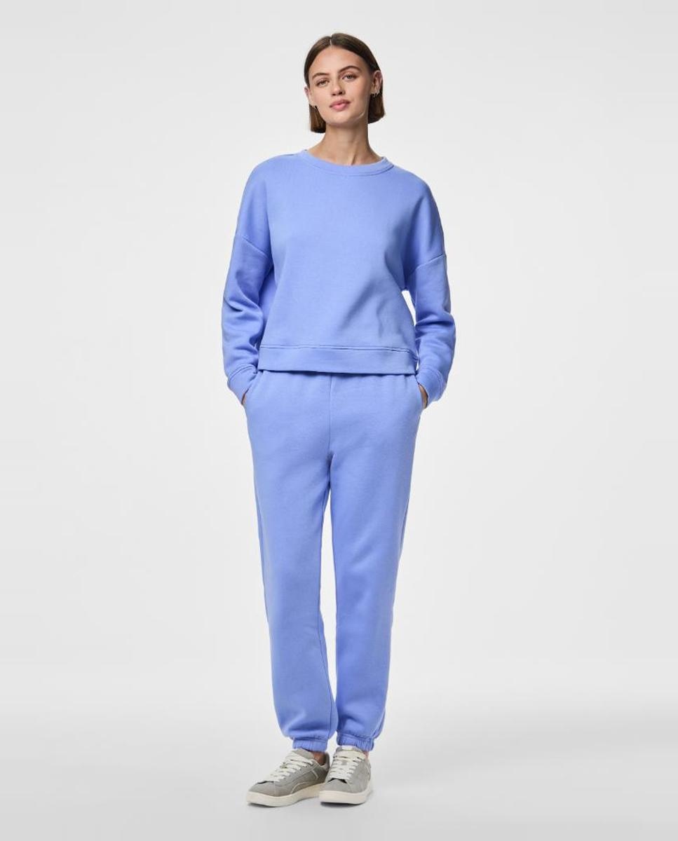Sweatshirt de manga comprida Azul-claro-6