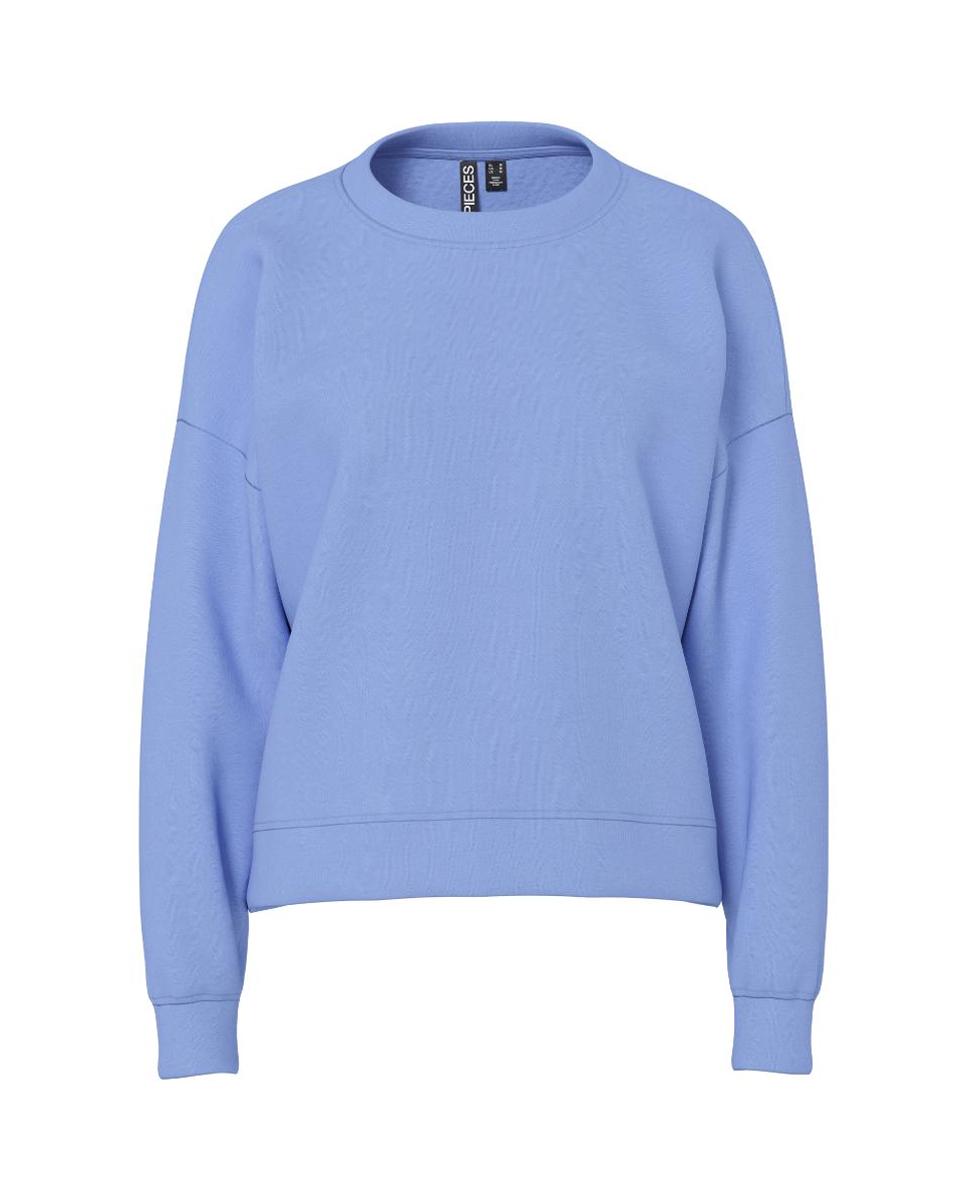 Sweatshirt de manga comprida Azul-claro-4