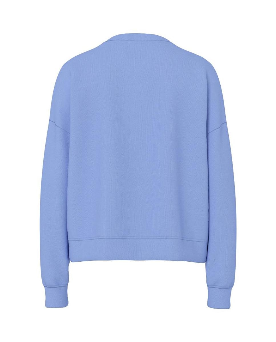 Sweatshirt de manga comprida Azul-claro-5