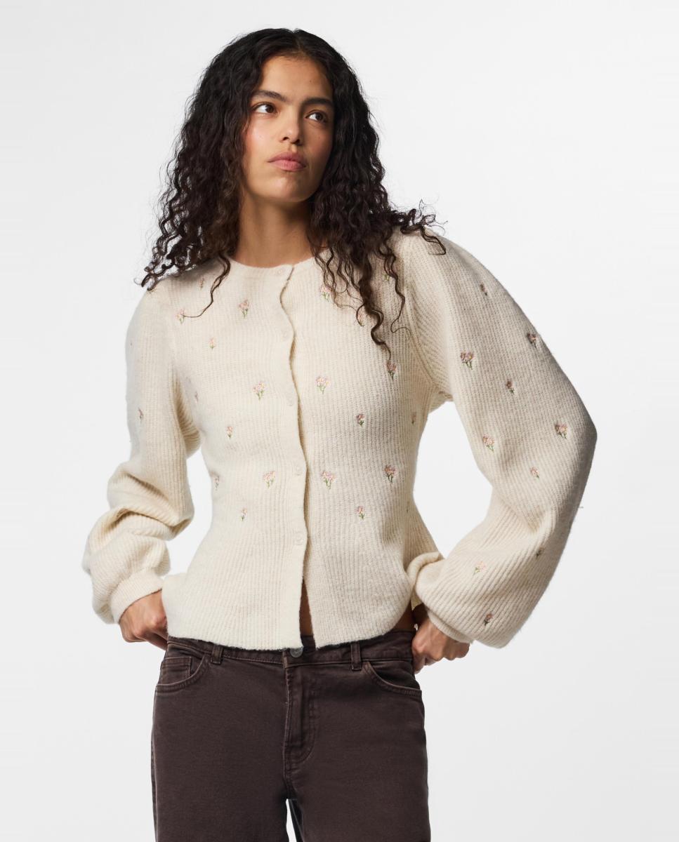 Cardigan Bordado Cru-2