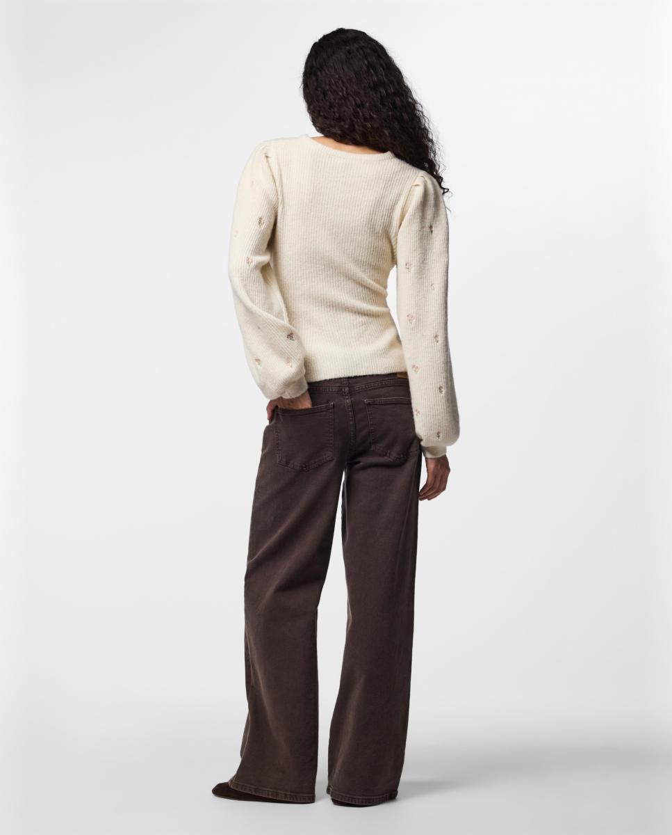 Cardigan Bordado Cru-3