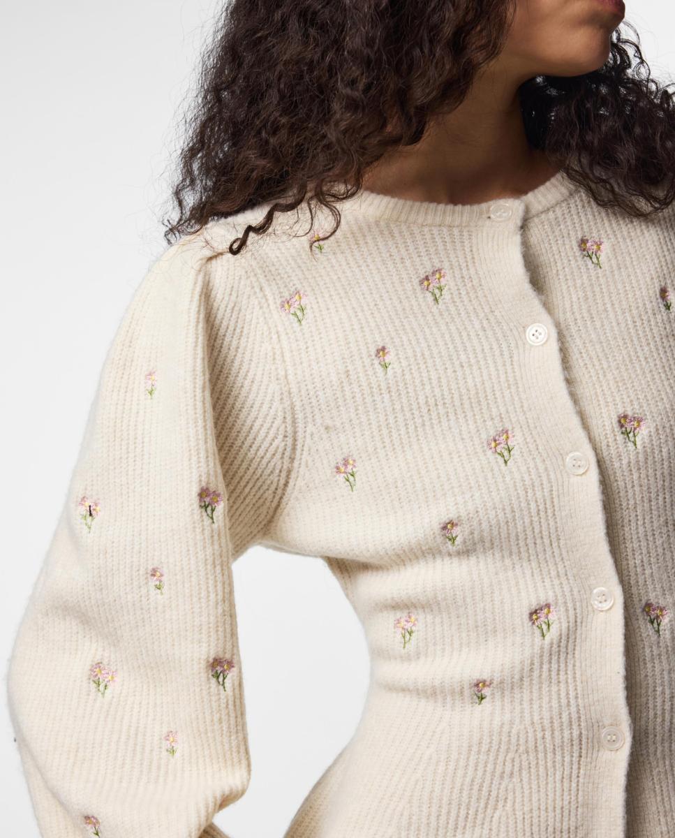 Cardigan Bordado Cru-4