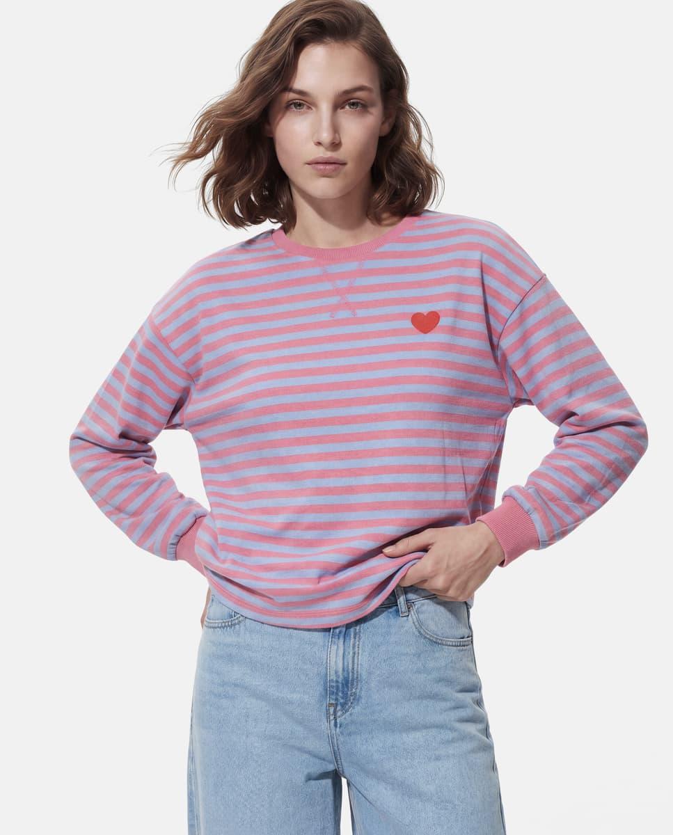 Imagem 0 de Sweatshirt com Bordado e Decote Redondo