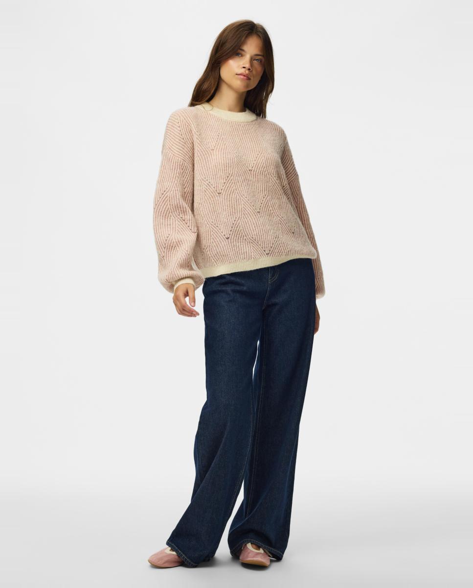 Camisola de malha Rosa-claro-3