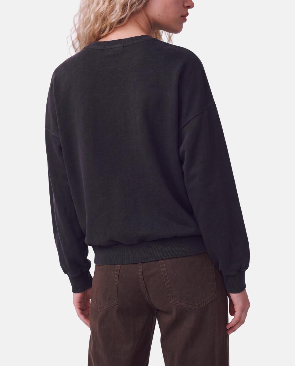 Imagen 2 de Sudadera de cuello redondo con lentejuelas de mujer. - Pieces - Negro Negro