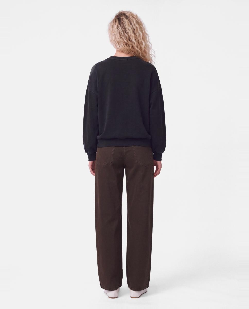 Imagen 3 de Sudadera de cuello redondo con lentejuelas de mujer. - Pieces - Negro Negro
