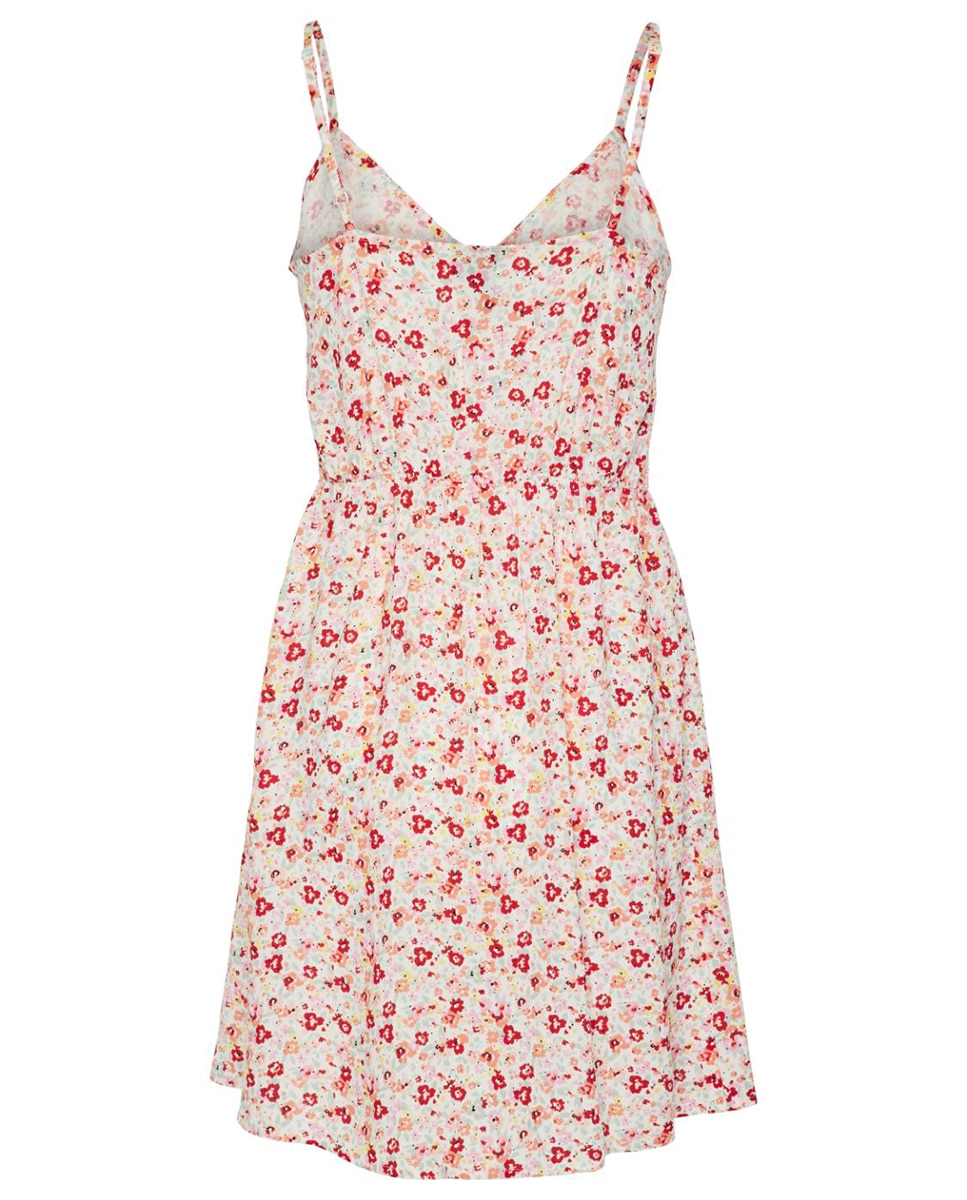Vestido de Alças Midi com Botões e em Material Sustentável Rosa-claro-7