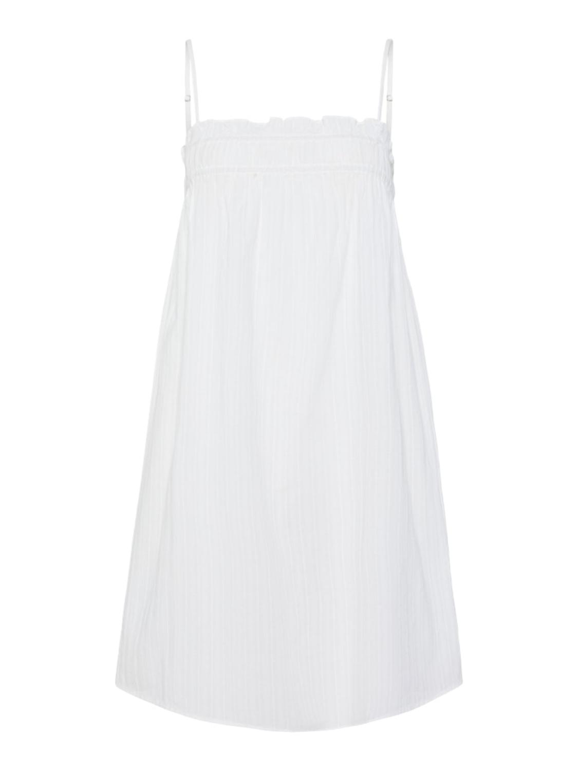 Vestido de Alças em Algodão Branco-1