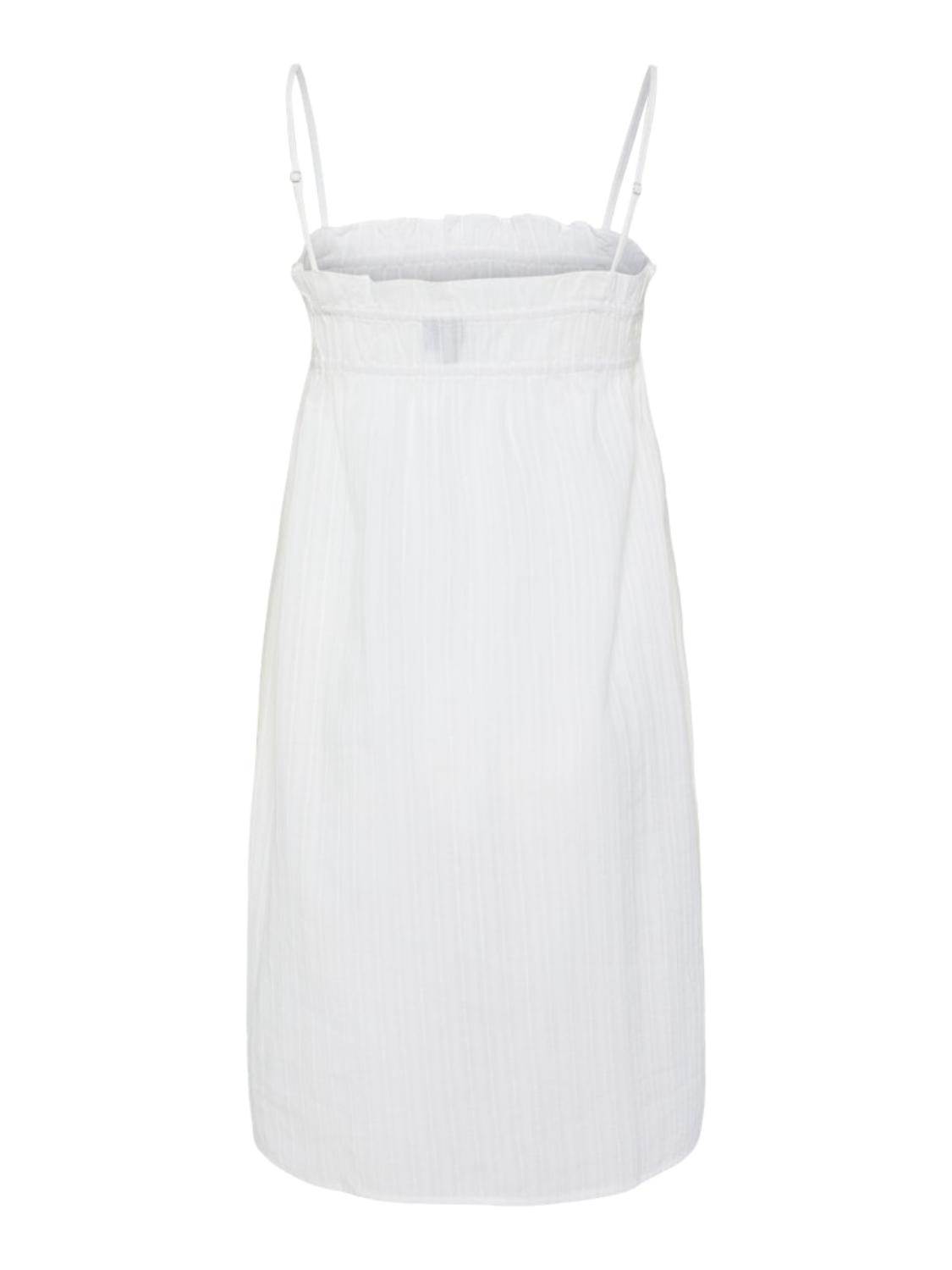 Vestido de Alças em Algodão Branco-2