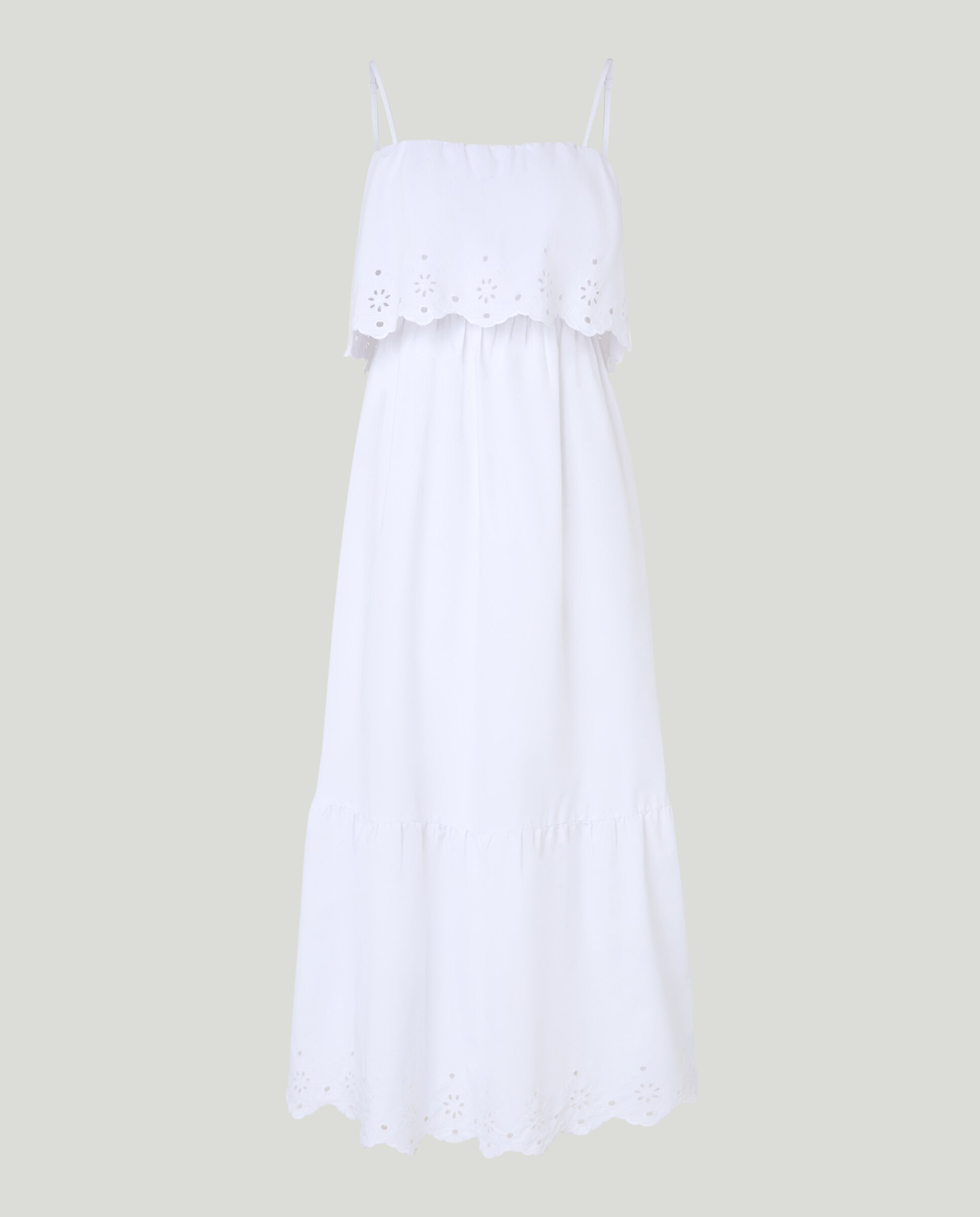 Vestido Comprido de Alças Branco-4