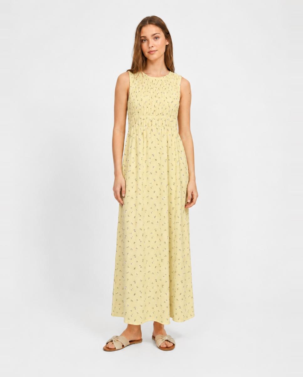Pieces - Vestido de nido de abeja.