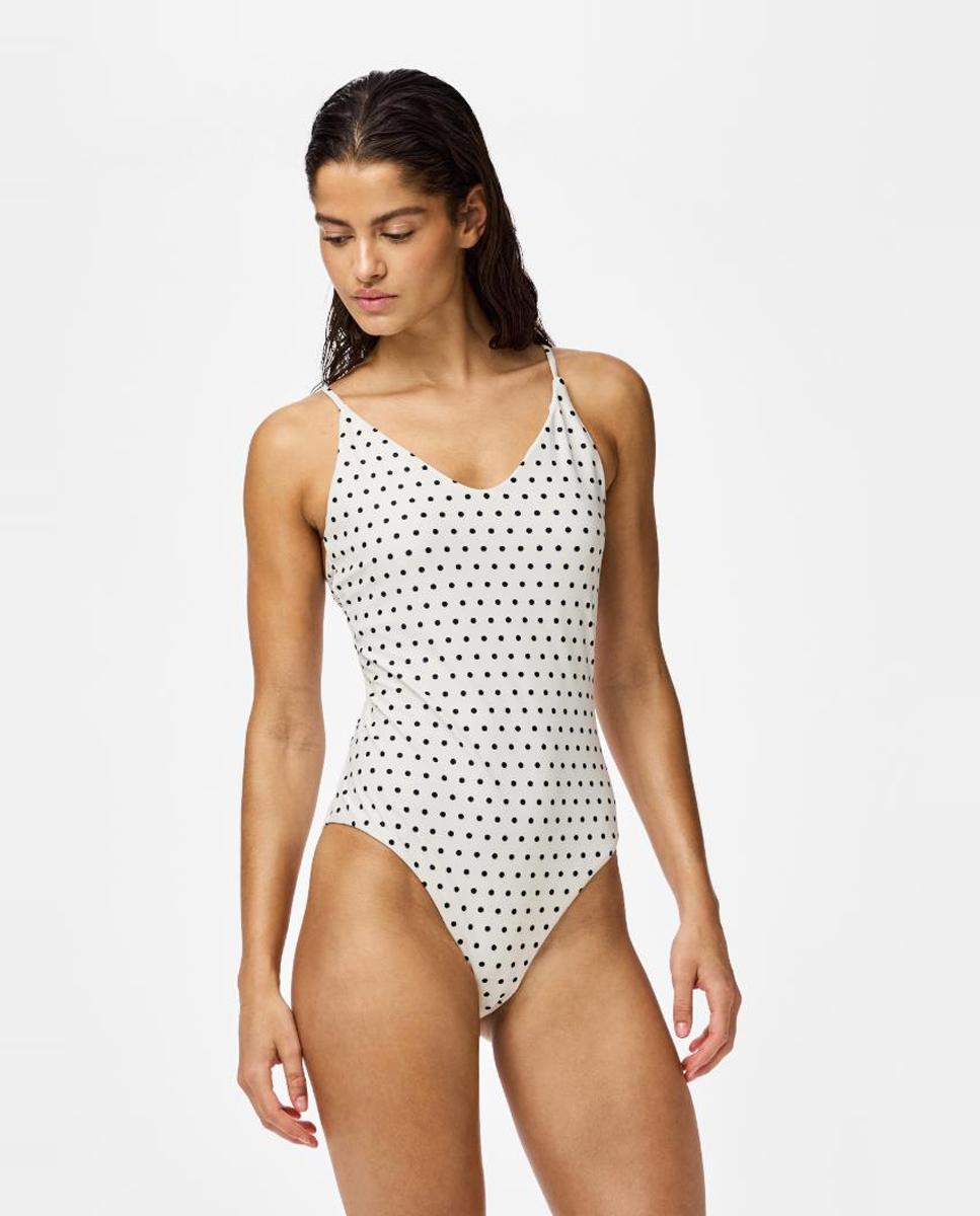Pieces - Bañador de lunares de mujer.